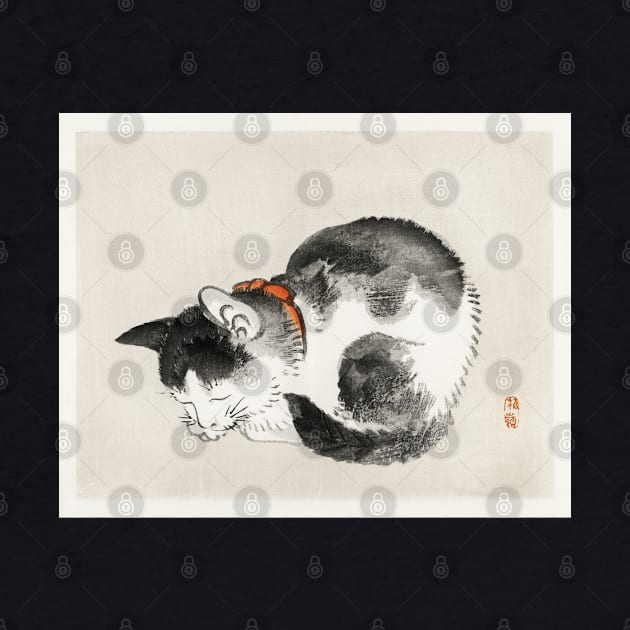 Vintage Sleepy Japanese Cat by EmoteYourself